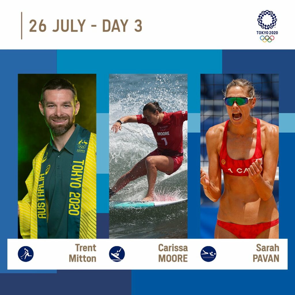 3日目⃣| 観戦する選手@ Olympics＃Tokyo2020 @ mitton_1 @ rissmoore1 .. ..