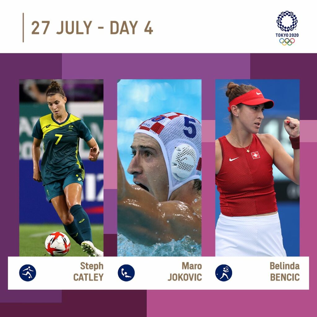4日目⃣| 観戦選手@ Olympics＃Tokyo2020 @stephcatley Maro Jok .. ..