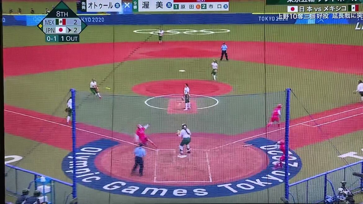 女子ソフトJAPAN第二戦メキシコに勝利❣️