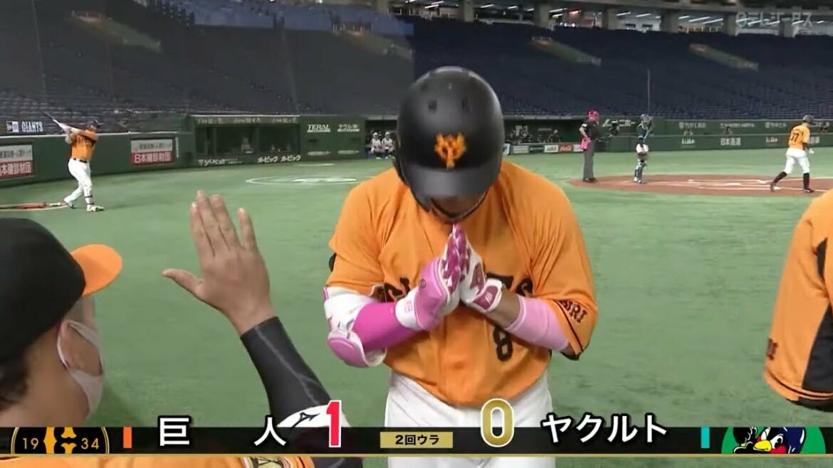 【ピンク先制弾】5/9 巨人・丸佳浩「母の日」ピンクのバットで右中間スタンド上段へ3号ソロ 【巨人×ヤクルト】