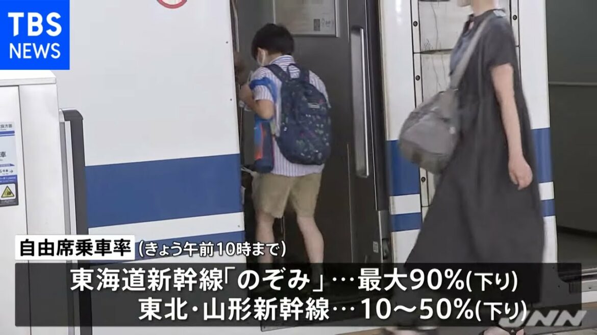 3連休初日、新幹線に大きな混雑なし 3連休初日、新幹線に大きな混雑なし