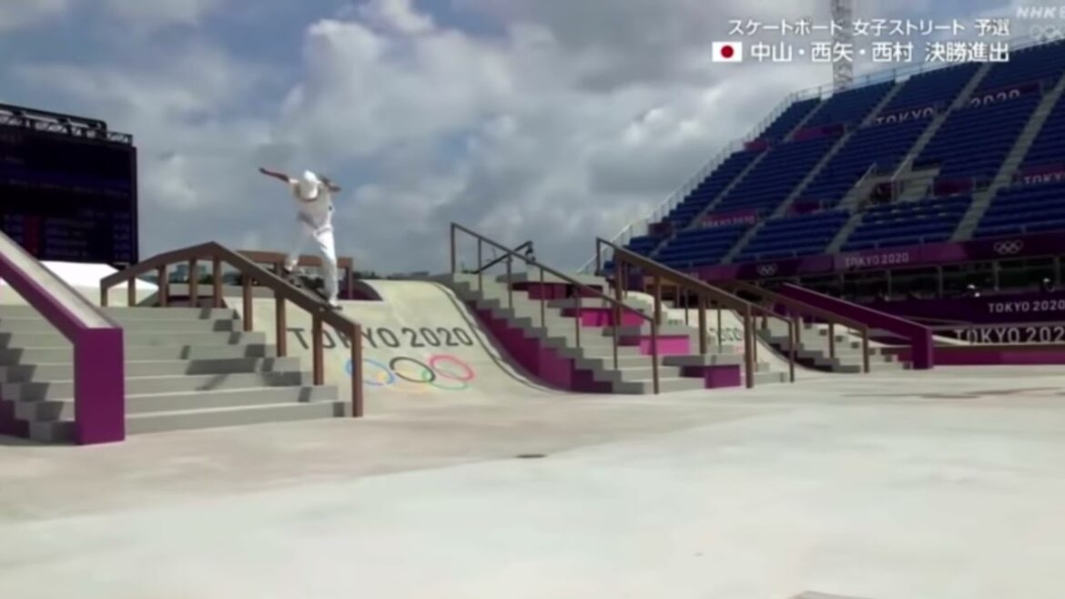 スケートボード女子 ストリート中山楓奈 西山椛 西村碧莉 20217/26 金メダル 銅メダル8位入賞 オリンピック