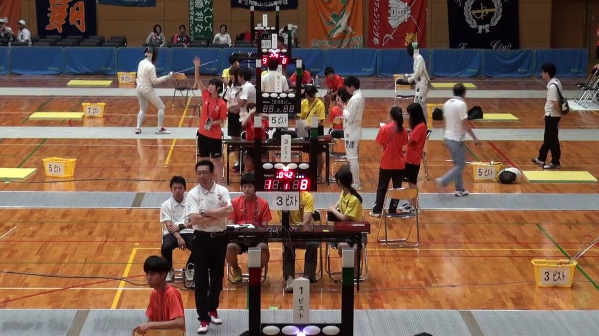 2014年IH フェンシング 男子 エペ 予選 2回戦 三浦秀也（気仙沼）×加納虹輝（岩国工）