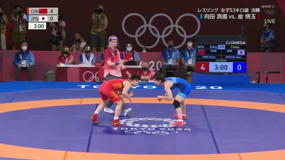 東京２０２０オリンピック レスリング 女子53kg級 決勝 向田真優選手 2021年8月6日