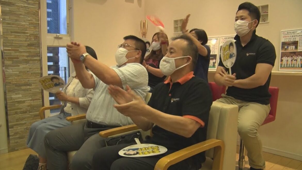 うちわ振り「頑張れ」 柔道・素根の地元からエール