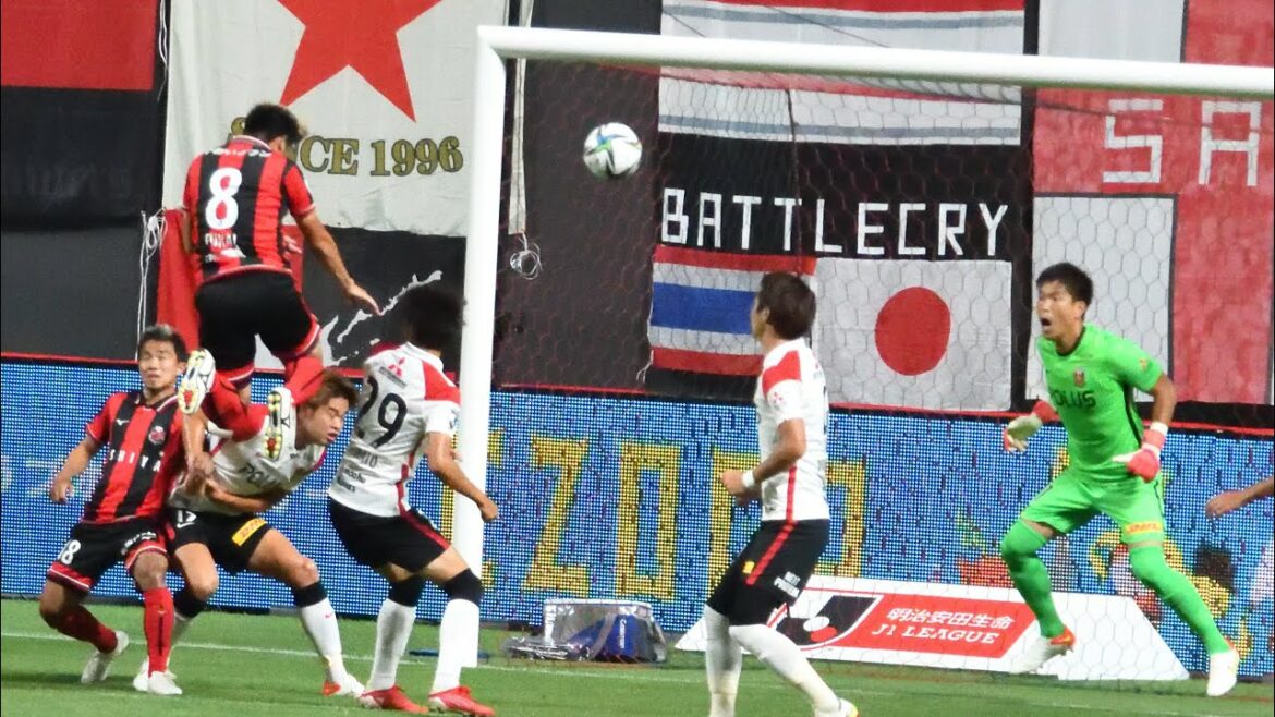 [J1通算100試合出場] 深井 一希 福森のCKをファーサイドからフリーで走り込み豪快ヘッドでゴール 北海道コンサドーレ札幌vs浦和レッズ(2021.8.9)