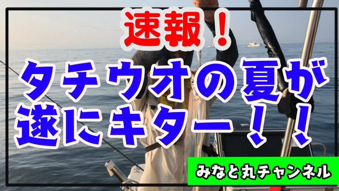 明石海峡ジギング　タチウオの夏　到来！