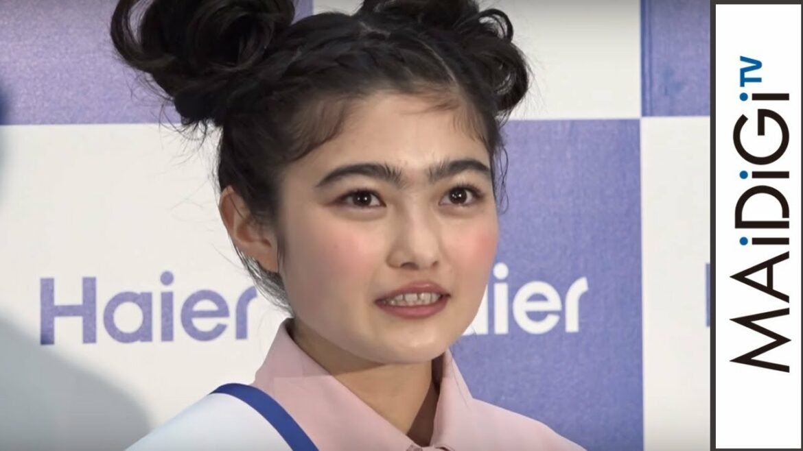 井上咲楽、“先輩”春香クリスティーンのポジション狙う？「継いでいけるように」　「ハイアール新生活応援PR大使就任イベント」会見2