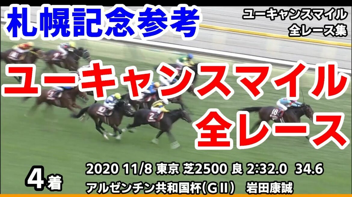 【札幌記念2021予想参考】ユーキャンスマイル全レース集~天皇賞春2021【パドック競馬】
