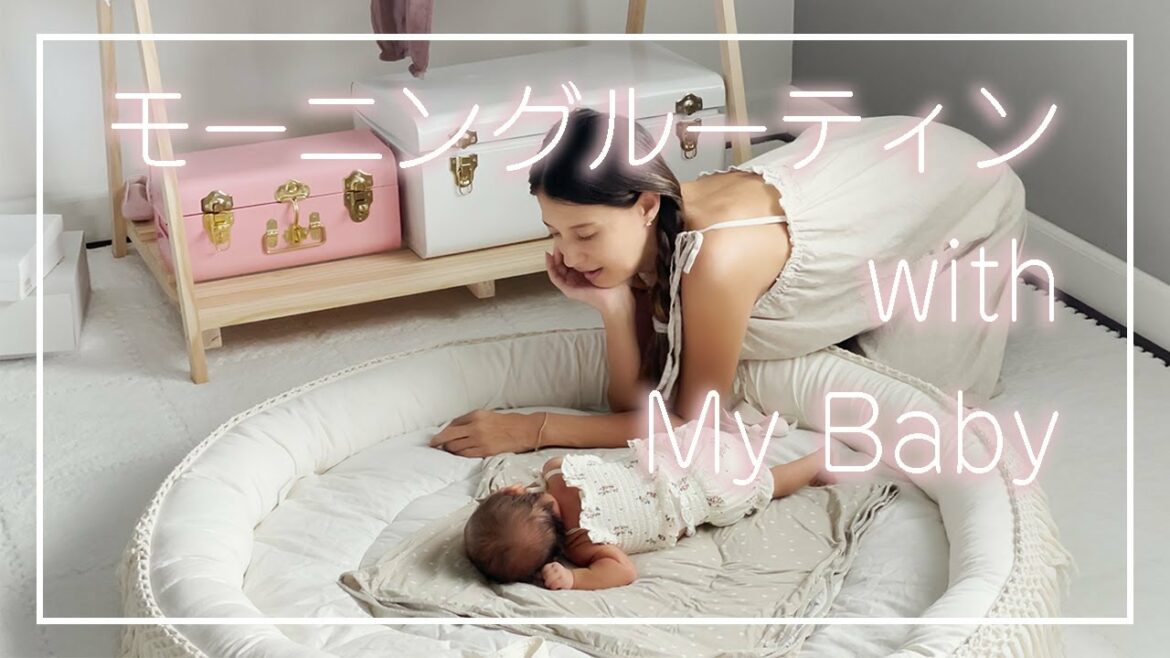 上の子ふたり夏休み中でベビ子と賑やかなモーニングルーティン♡