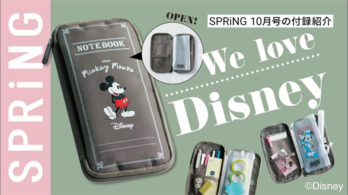 【雑誌付録】SPRiNG10月号の付録は、お洒落で便利なノート型マルチポーチ！