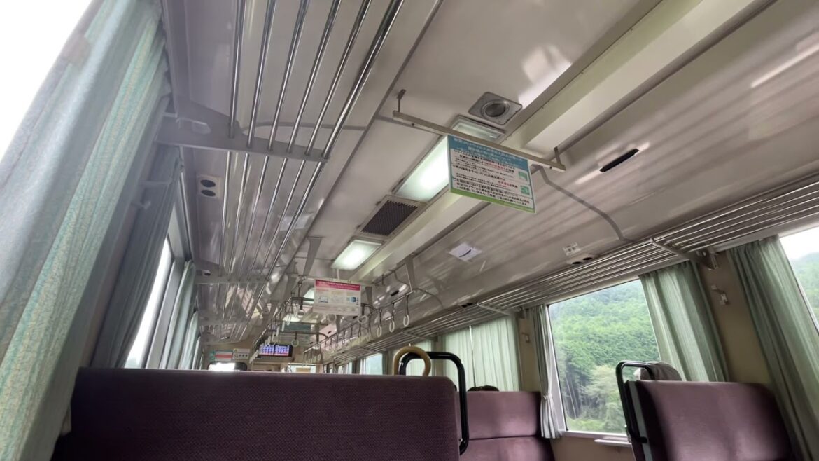 [TE-187]JR西日本 関西線 キハ120形 気動車 走行シーン