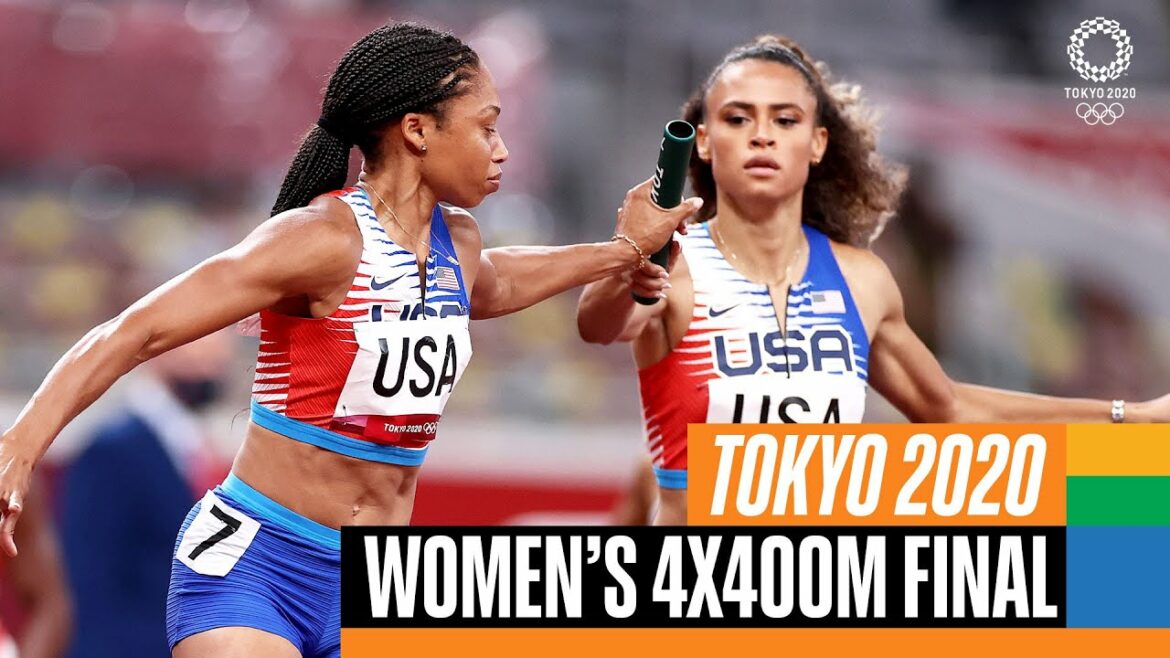 🏃‍♀️女子4x400m決勝| 東京リプレイ