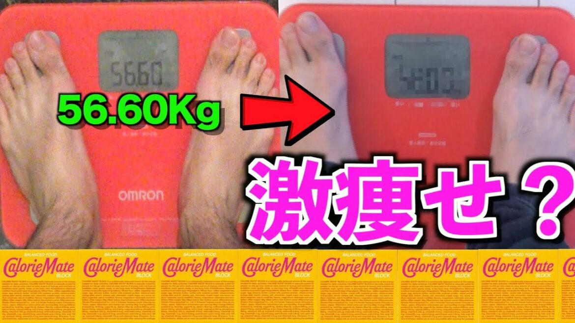 【一週間】カロリーメイトだけで生活したら何Kg痩せるの!?