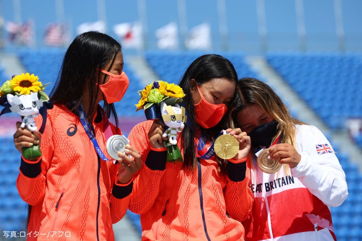 ／
NICE SHOT
#スケートボード 女子パーク決勝
＼

熱戦のあとの、
互いの健闘を称え合う素敵な光景をどうぞ

#がんばれニッポン
#Tokyo202...