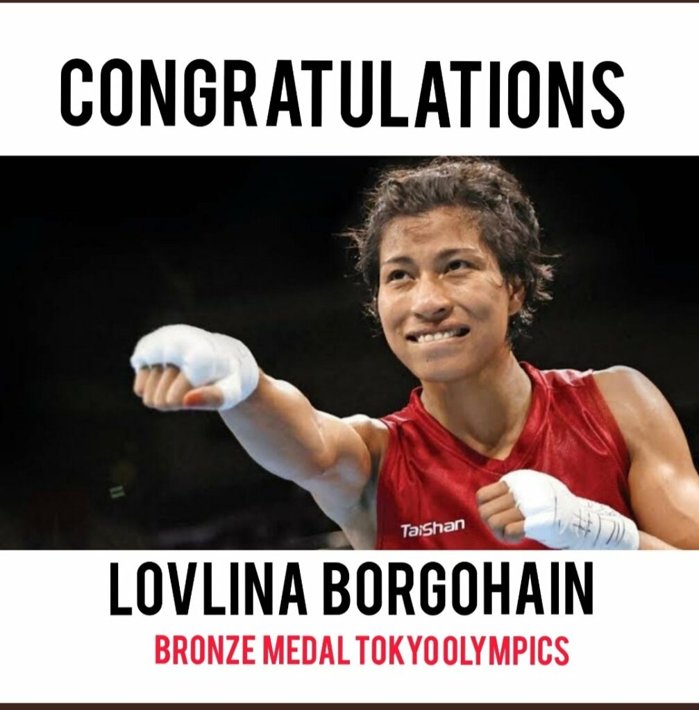 #Lovlina＃Boxing＃Tokyo2020 #TokyoOlympics #medal..。