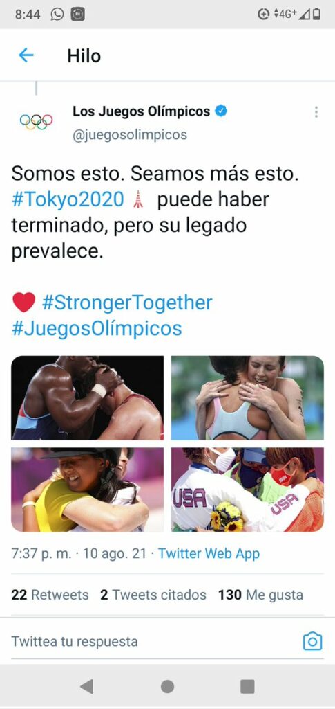 #JuegosOlimpicosミハイン・ロペスは、fraの最も美しい瞬間の1つに出演しました...