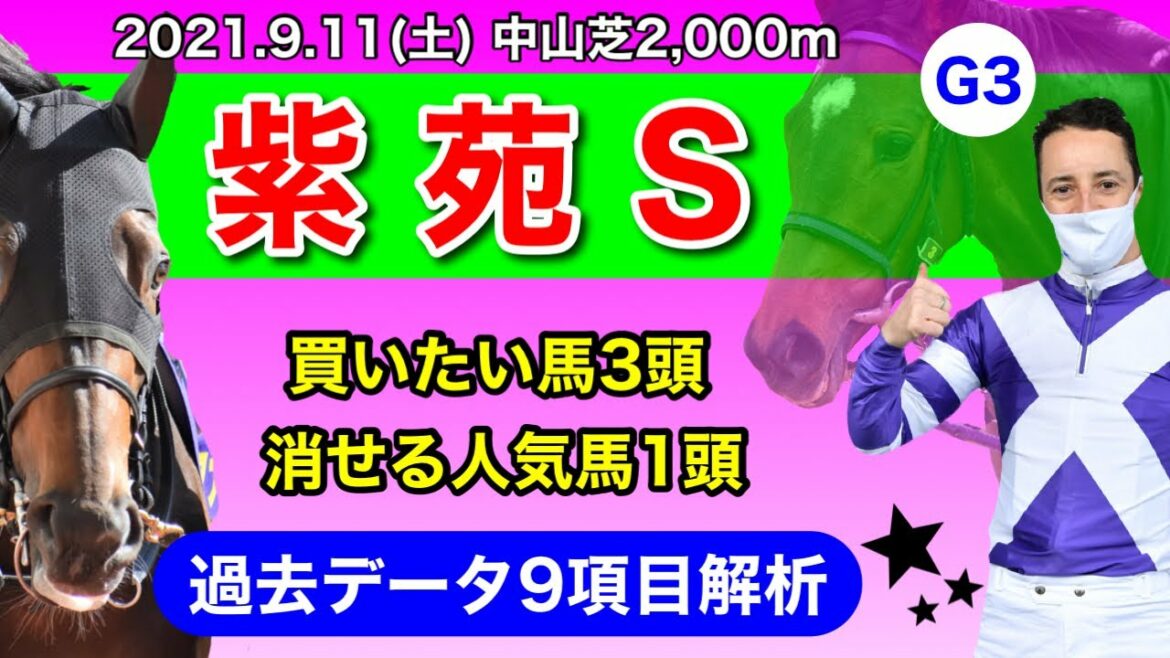 【紫苑ステークス2021】過去データ9項目解析!!買いたい馬3頭と消せる人気馬1頭について(競馬予想)