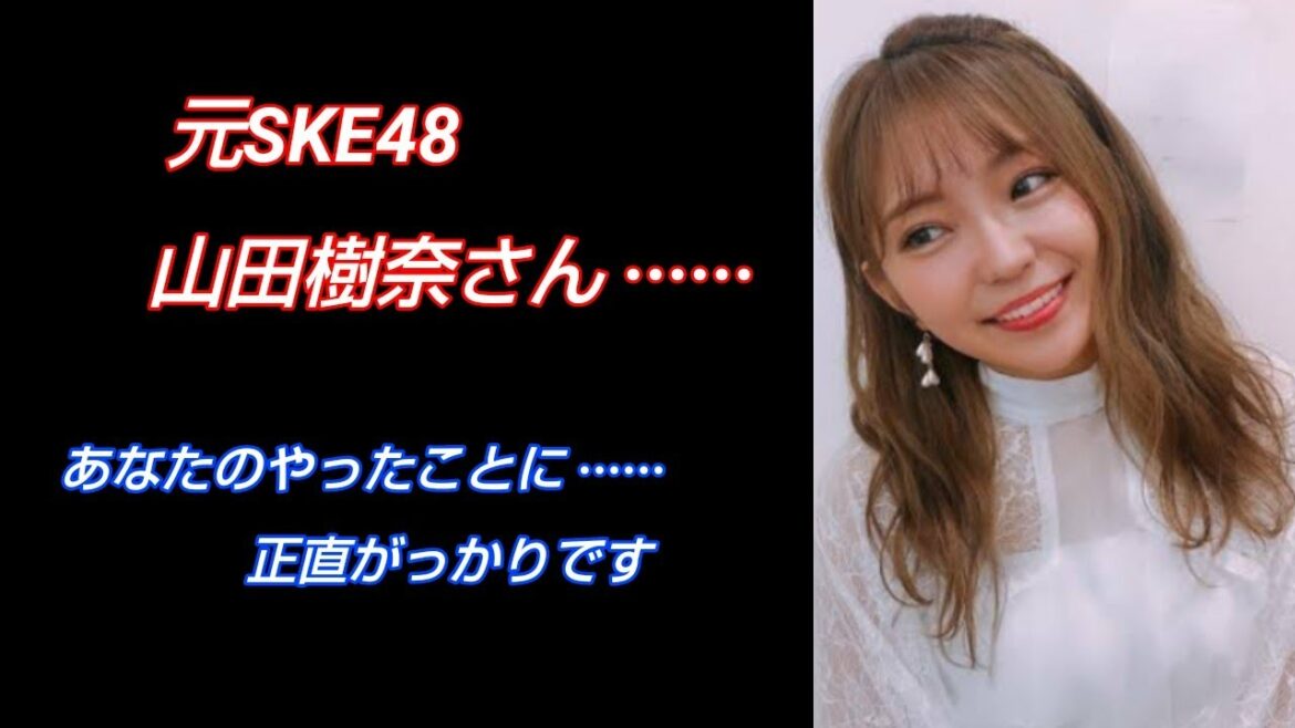 【悲報】元SKE48山田樹奈さん……あなたのやったことに……正直がっかりです【ふんわりと思った話】 【悲報】元SKE48山田樹奈さん……あなたのやったことに……正直がっかりです【ふんわりと思った話】