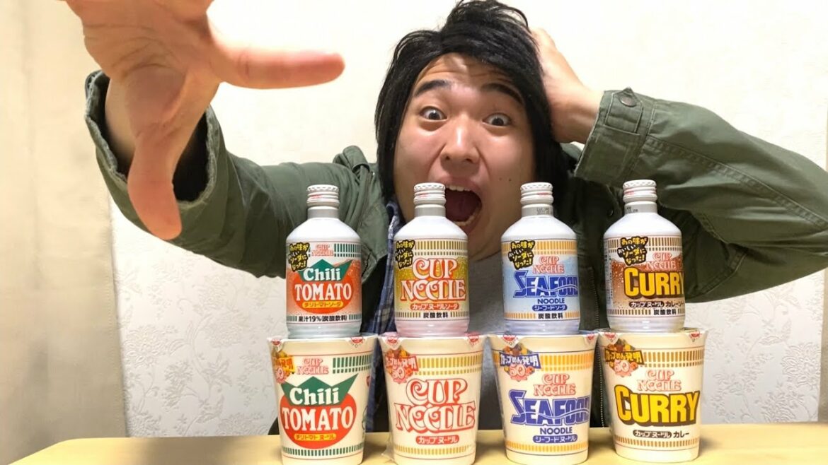カップヌードルソーダ飲む藤原竜也