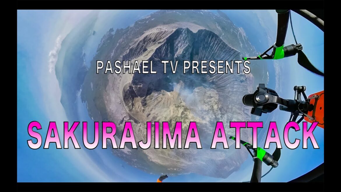 【Aerial Vlog】SAKURAJIMA ATTACK ～桜島火口空撮～ ～SAKURAJIMA VOLCANO CRATER ERUPTION Aerial Shoot～ 【4K】