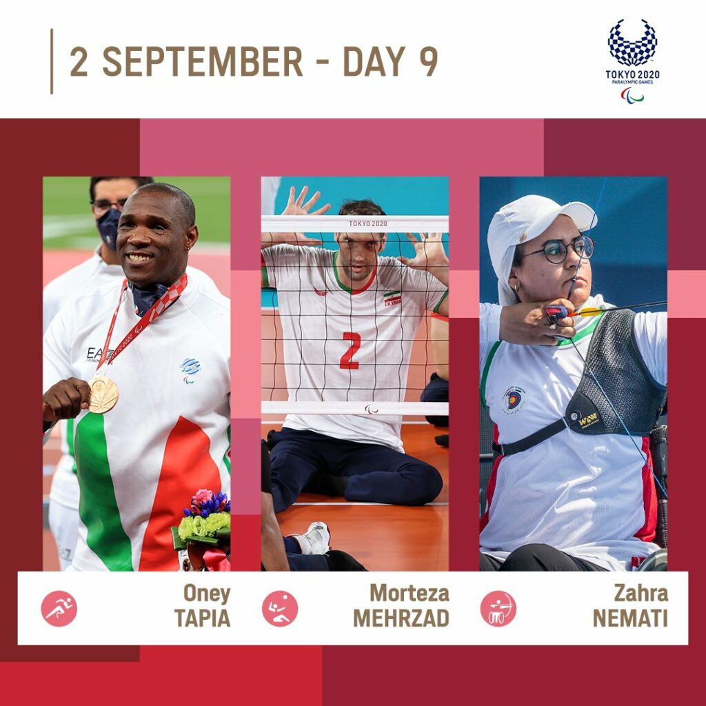 9日目⃣| 観戦選手@ Paralympics#Tokyo2020 @oney_tapia Morteza..。 9日目⃣| 観戦選手@ Paralympics#Tokyo2020 @oney_tapia Morteza..。