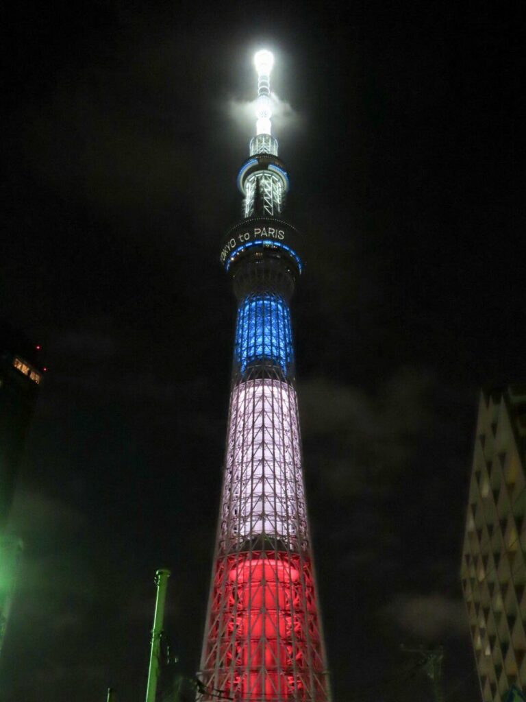 TOKYO to PARIS. 今夜の東京スカイツリー。
#Tokyo2020 ...
