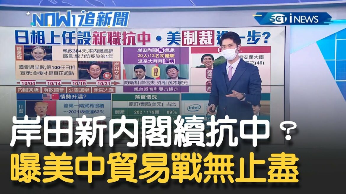 任內五度捐台疫苗！菅義偉今率內閣總辭交棒岸田文雄 新日相上任設新職抗中 曝美中貿易戰沒完沒了│主播 鄧崴│【17追新聞】20211004│三立iNEWS