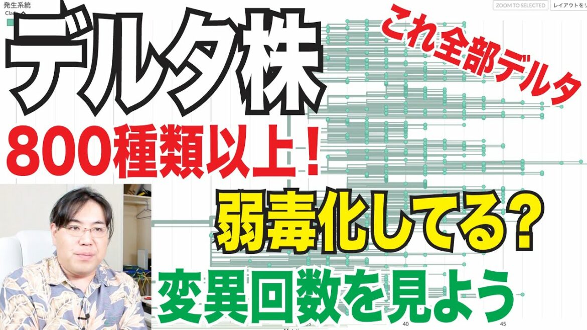 ぜひ知ってほしい！ デルタ株の変異種は８００種類以上！ラムダ株が危ない理由！
