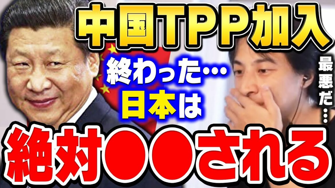 【ひろゆき】間違いなく日本の産業は壊滅します。自民党の親中派をどうにかしない限り阻止は不可能でしょうね。ひろゆきが中国のTPP加入の件について語る【ひろゆき切り抜き/論破/二階】