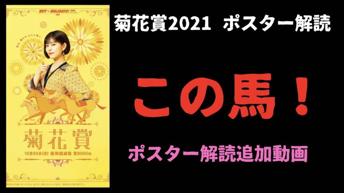 菊花賞2021 競馬予想　サイン競馬予想　ポスター解読追加動画