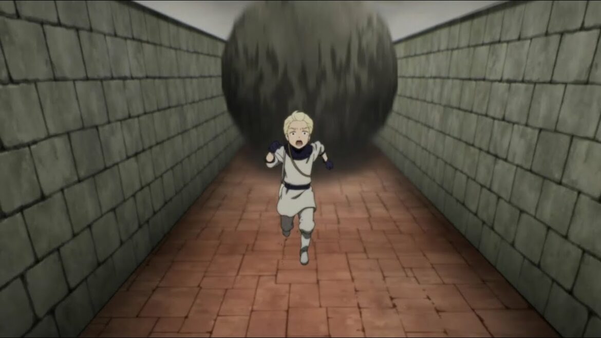 岩に追いかけられるリッキー【シャドーハウス】