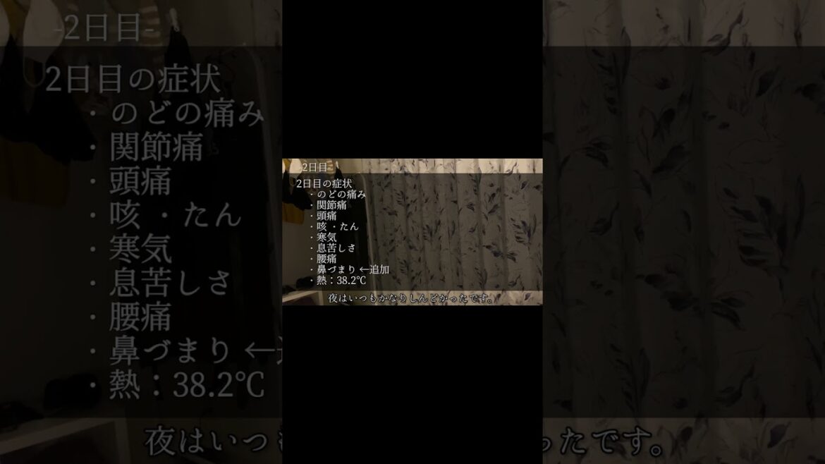コロナ陽性者自宅療養中の10日間　#shorts