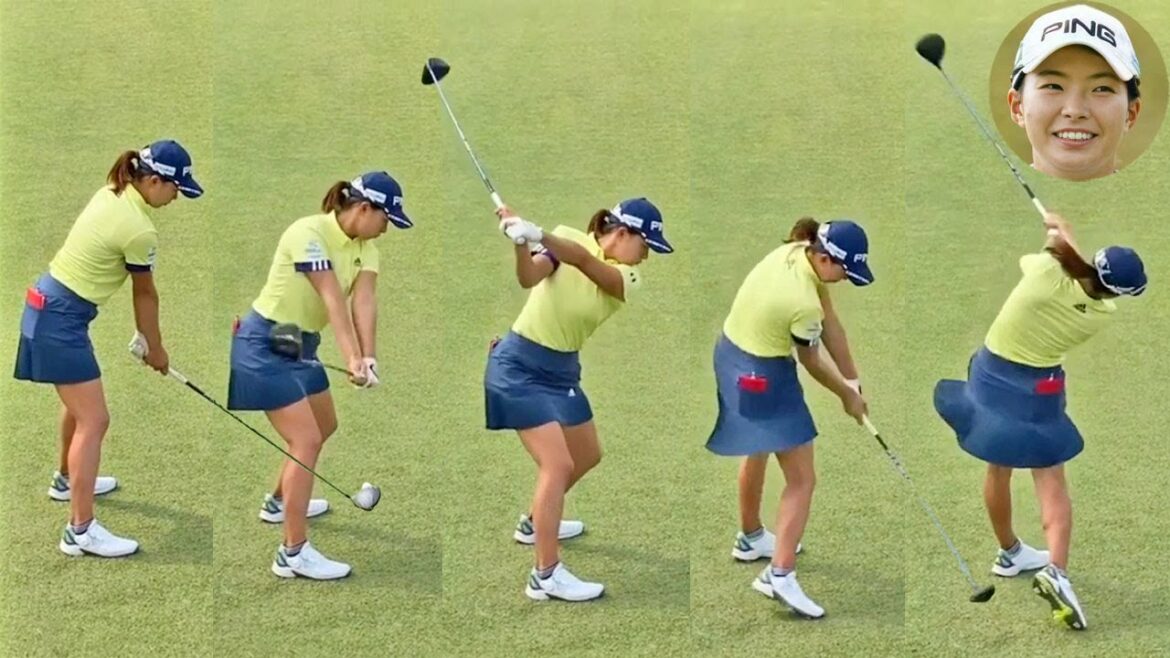 渋野日向子 Hinako Shibuno プロゴルファー DRIVER SHOT SLOW MOTION !!!