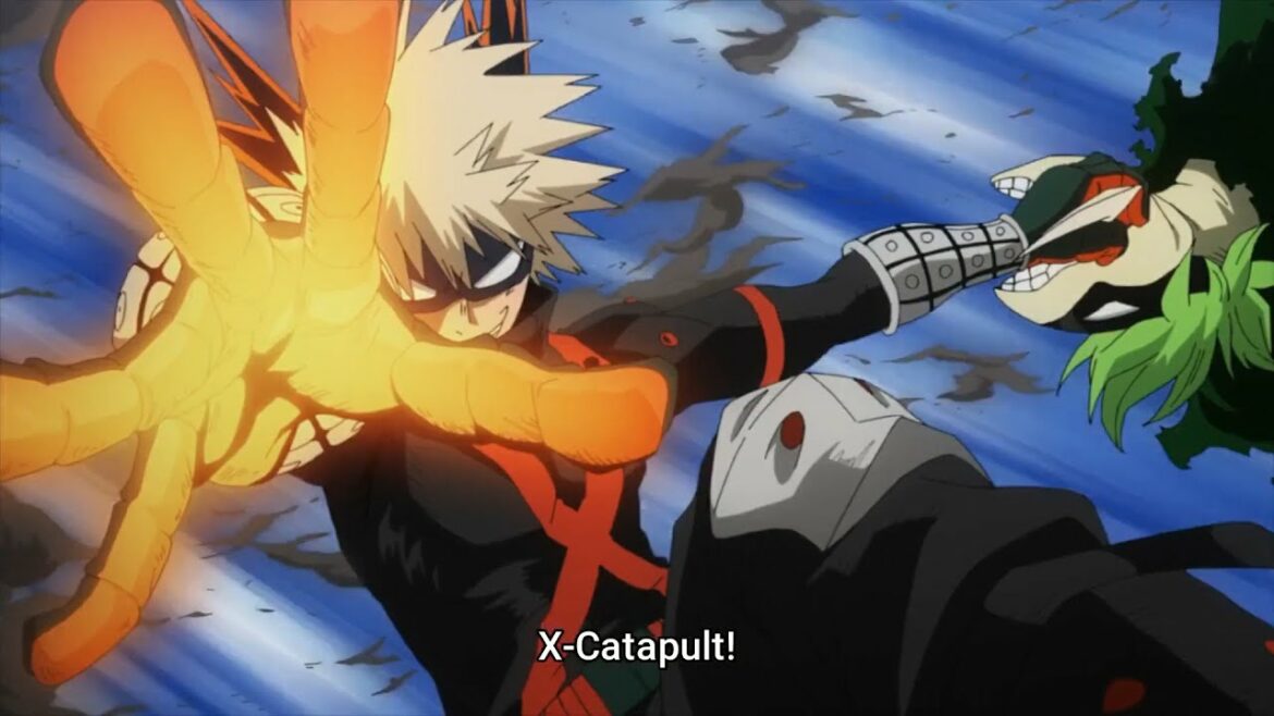 ヒロアカ5期9話爆豪勝己が独りで愚かなチームを勝利に導いた Bakugou carries the winning team by taking down 3 people at once