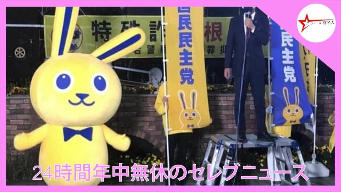 山尾志桜里氏の失職で国民民主のゆるキャラ「こくみんうさぎ」の支持率上昇  - ニュース 有名人
