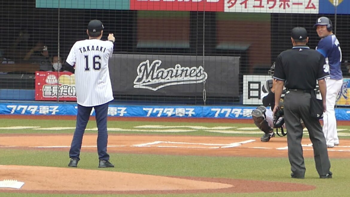 貴さん佐々木朗希のデビュー戦を気遣いマウンド前で始球式