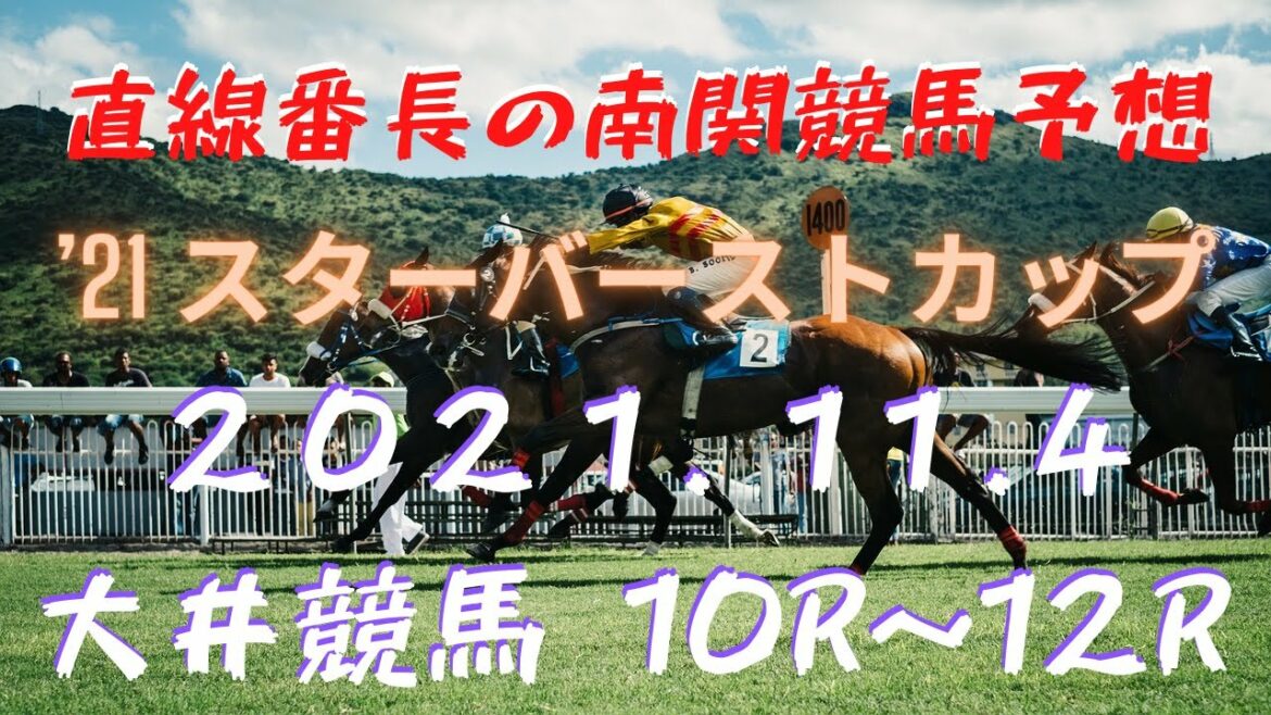 地方競馬予想【大井競馬】11月4日　’21 スターバーストカップ　10Ｒ～12Ｒ予想