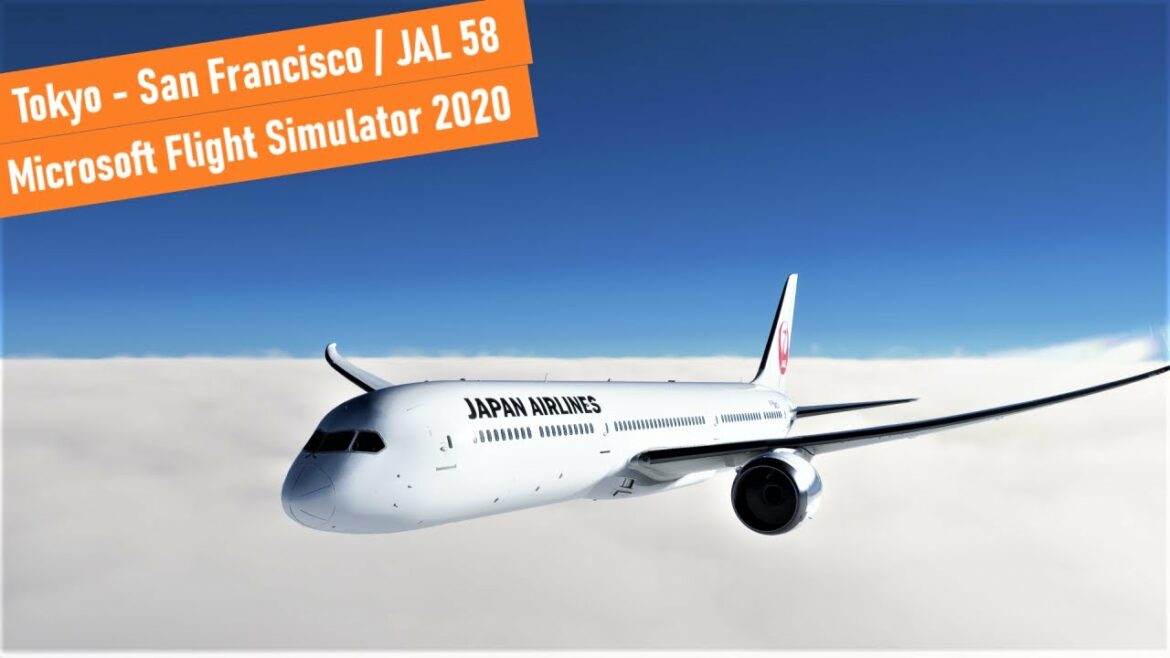 Tokyo - San Francisco JAL 58 [Japan Airlines 787] - MSFS 2020 - LIVE WEATHER (1080P HD)