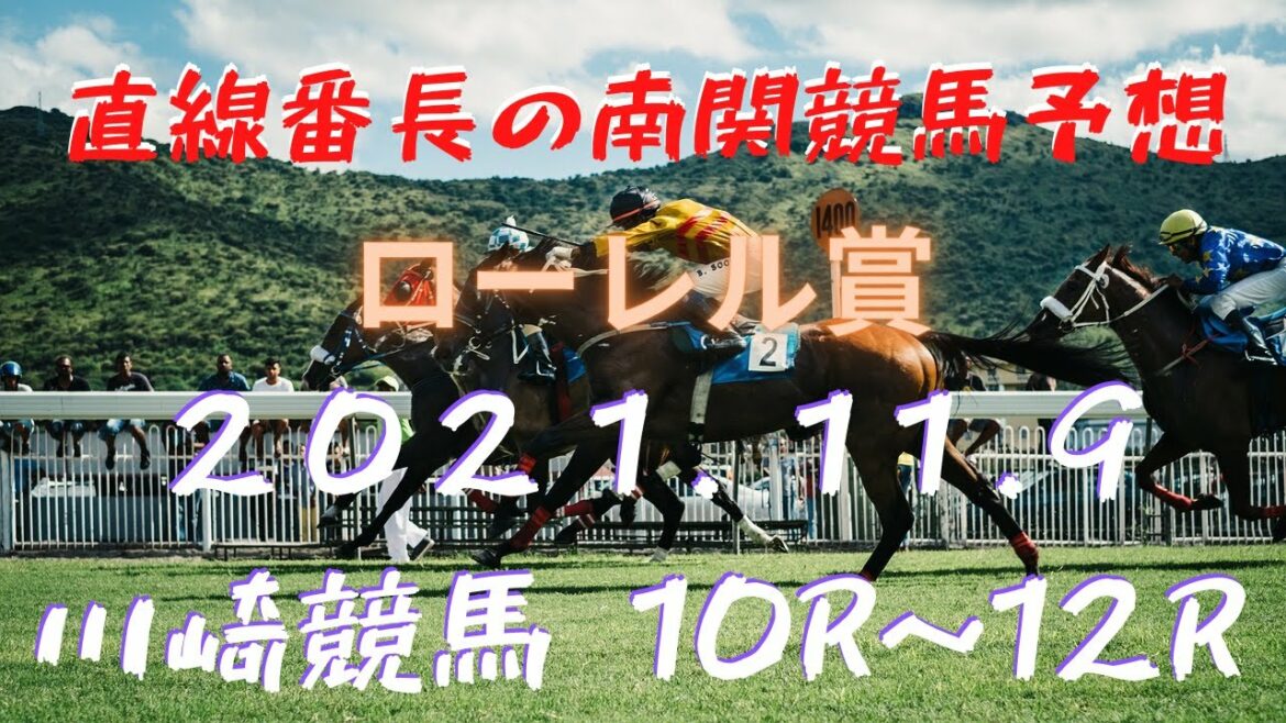 地方競馬予想【川崎競馬】11月9日　ローレル賞　10Ｒ～12Ｒ予想