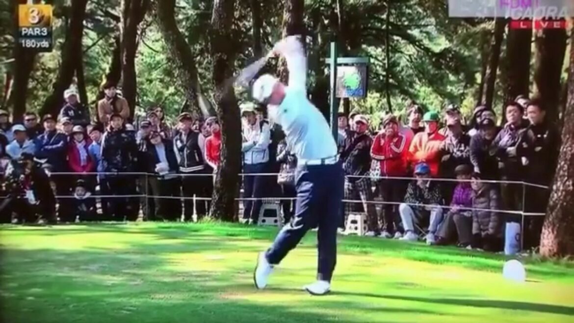 【ホールインワン】松山英樹(Hideki Matsuyama)スローモーションあり