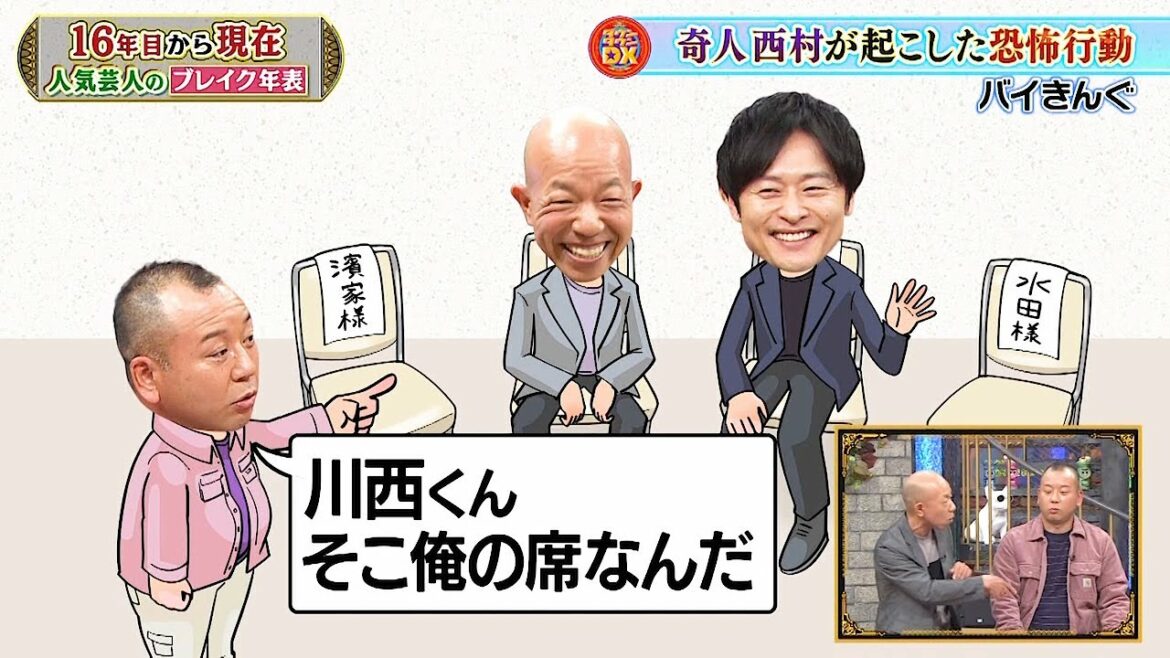『ダウンタウン』🌻「浜田雅功 vs 松本人志」🌻 奇人西村が起こした恐怖行動