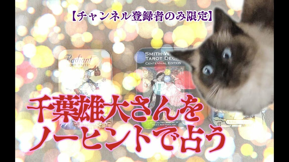 【チャンネル登録者限定】千葉雄大さんをノーヒントで占う【仕事かな？】