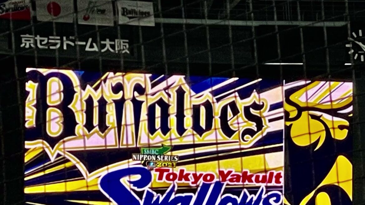 【現地で声が⁈】吉高由里子⚾️さん始球式『日本シリーズ第2戦』#オリックス vs #ヤクルト #京セラドーム大阪 21.11.21@3塁下段内野席
