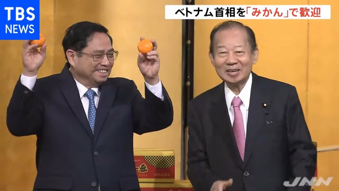 “みかん外交”二階氏らとベトナム首相が会談 和歌山みかんを贈呈
