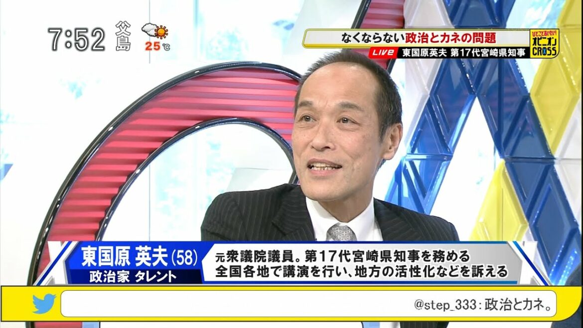 東国原英夫「山尾氏、地球5周分のガソリン代・選挙のお礼」 [モーニングCROSS]