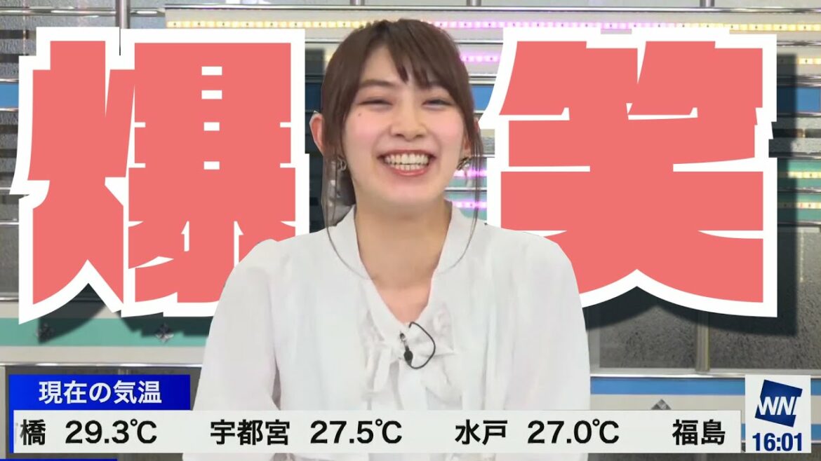 【放送事故】開幕大爆笑のお天気キャスター #檜山沙耶