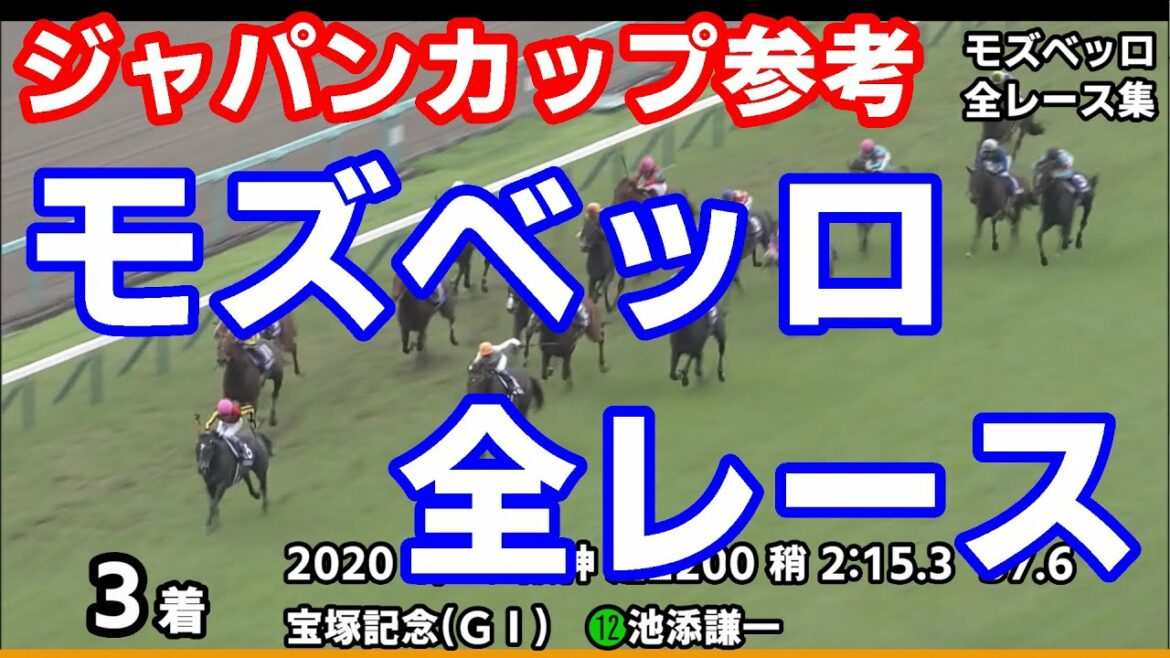 【ジャパンカップ2021予想参考】モズベッロ全レース集~天皇賞秋2021【パドック競馬】