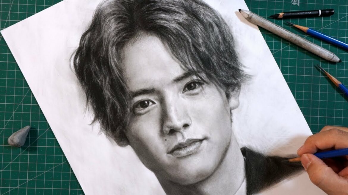鉛筆画　赤楚衛二