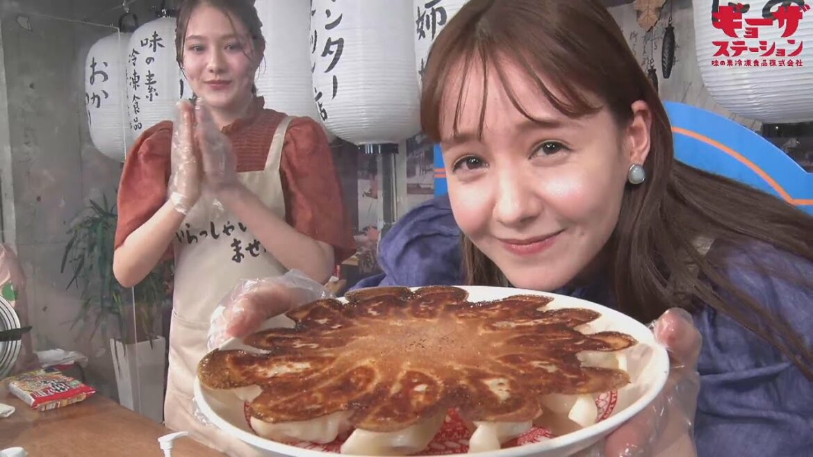 トリンドル玲奈＆瑠奈、お互いの変な所を暴露　1000人とギョーザを焼くイベント「ギョーザステーション インターネット店」